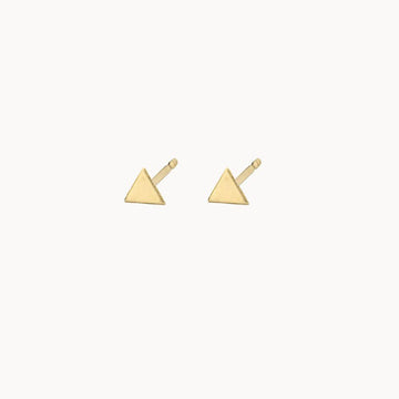 9ct Gold Small Triangle Studs