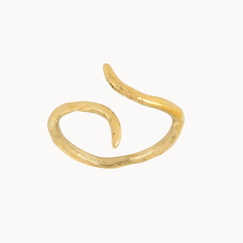 9ct Gold Split Eclipse Open Ring