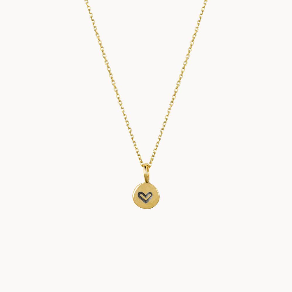 Floating Heart Necklace in Solid 9ct White Yellow or Rose Gold