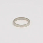 9ct White Gold Light Flat Wedding Ring