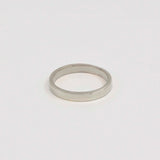 9ct White Gold Light Flat Wedding Ring