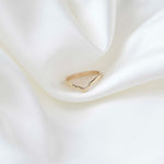 9ct Yellow Gold Chevron Nesting Wedding Ring