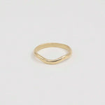 9ct Yellow Gold Curved Nesting Wedding Ring