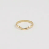 9ct Yellow Gold Curved Nesting Wedding Ring