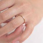 9ct Yellow Gold Very Delicate Flat Wedding Ring