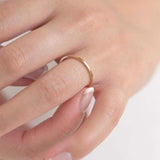 9ct Yellow Gold Very Delicate Flat Wedding Ring