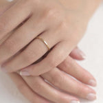 9ct Yellow Gold Very Delicate Flat Wedding Ring