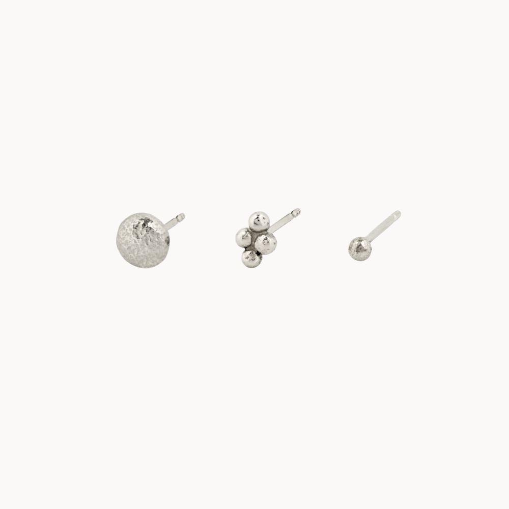 Silver Delicate Mix and Match Earring Set