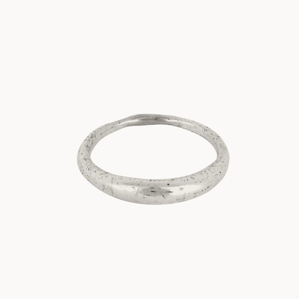 Silver Eclipse Stacking Ring