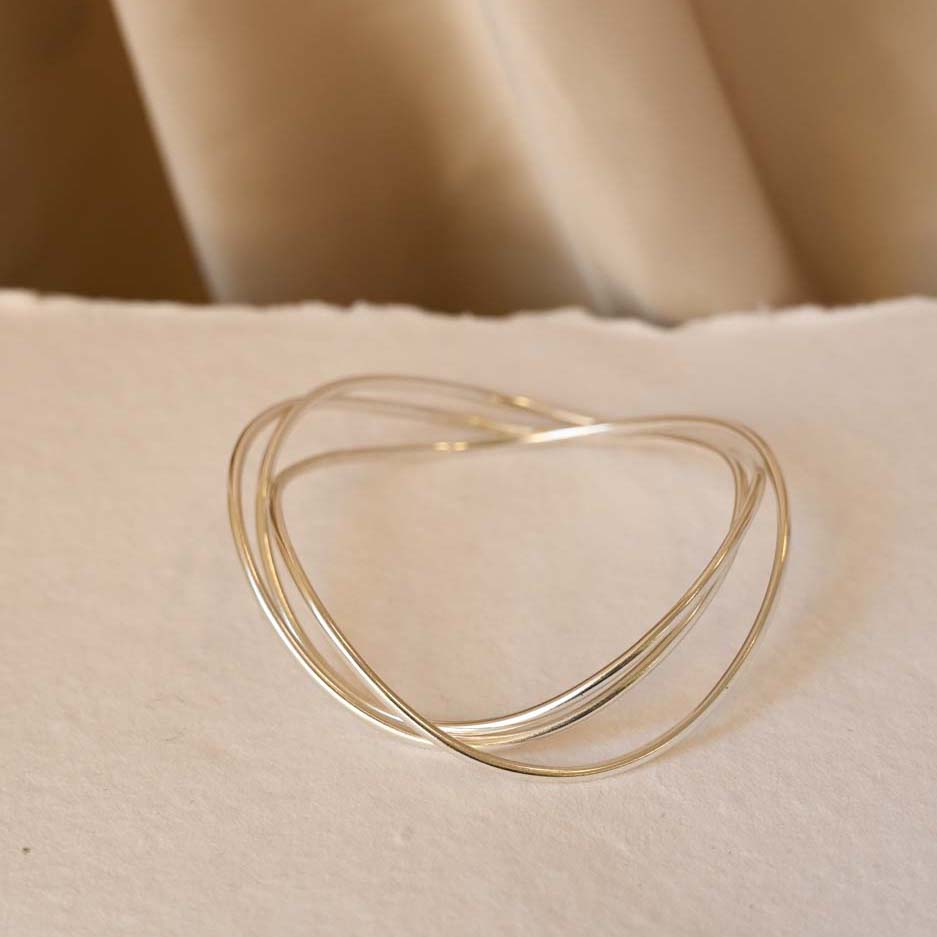 Silver Flow Bangle