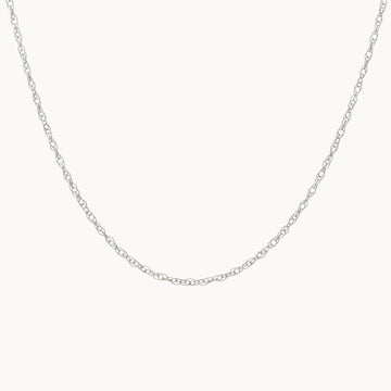 Silver Rope Layering Necklace
