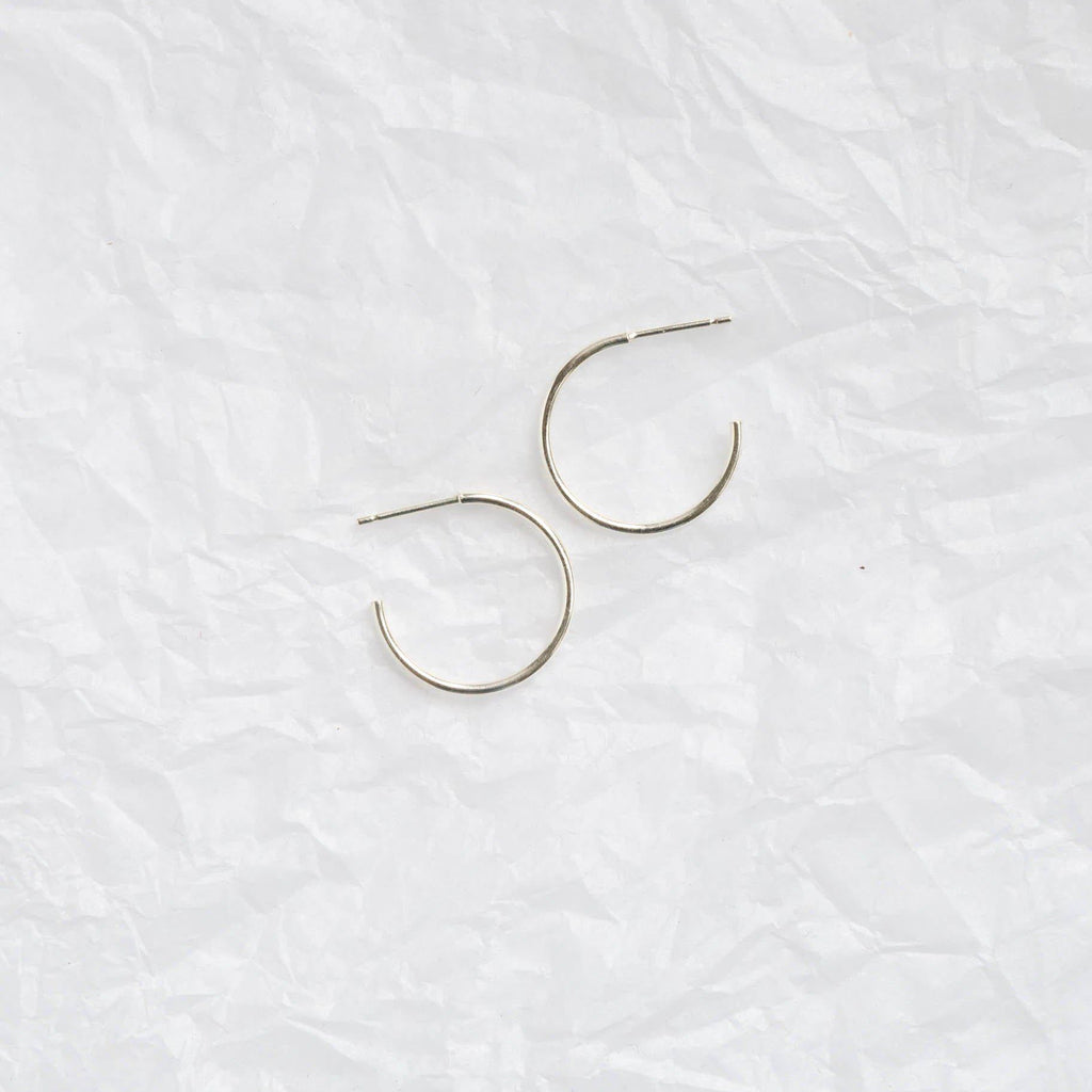 Silver Small Delicate Hoop Earrings