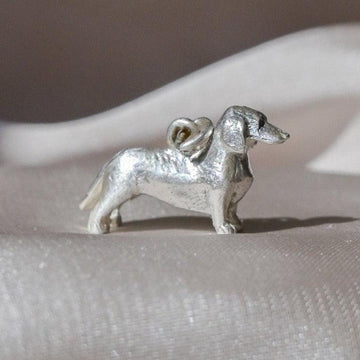 Sterling Silver Sausage Dog Charm